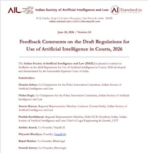 ISAIL's Feedback on draft Regulations for Use of Artificial Intelligence in Courts, 2026 by the Honourable Supreme Court of India